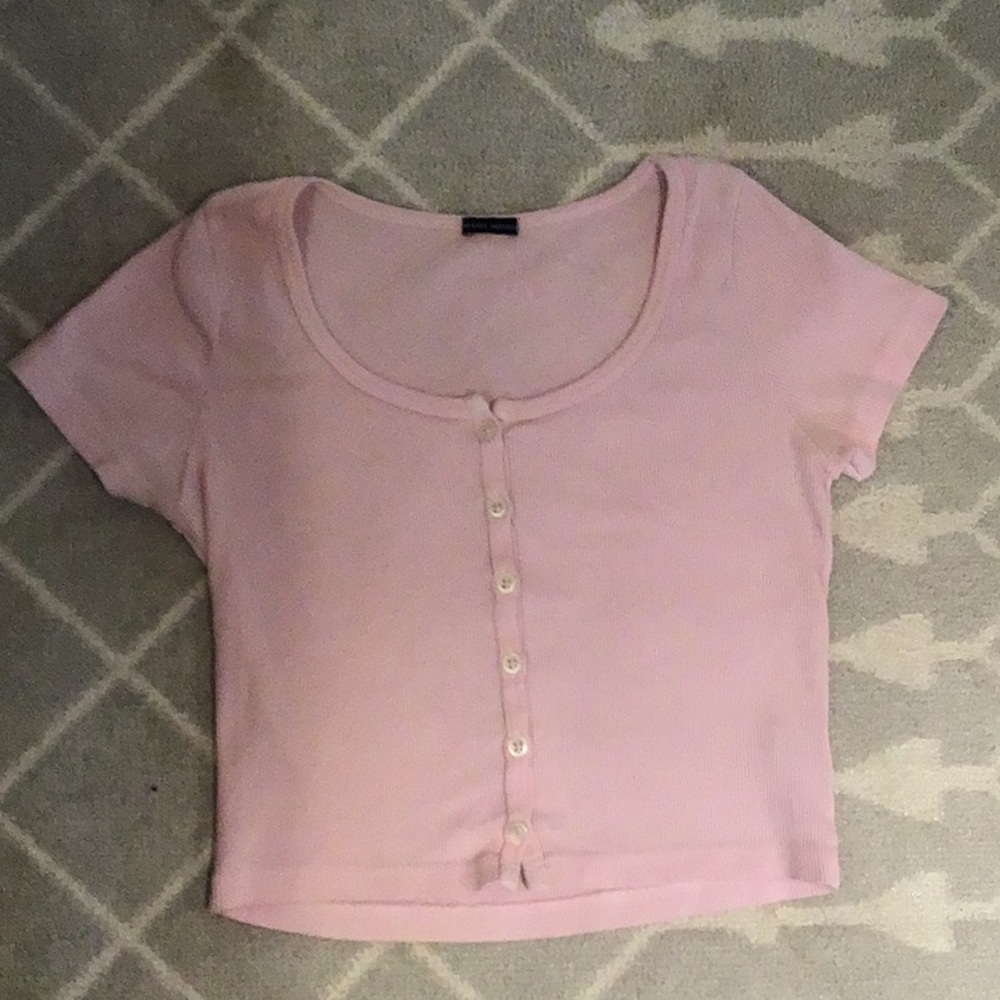Brandy Melville Pink Short Sleeve Tee